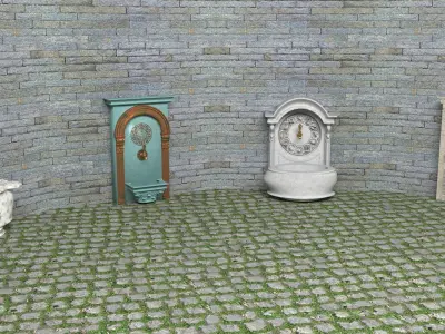 Wall Fountains Collection 4K 3D model