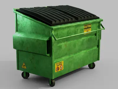 Trash Dumpster - Blender  3D model