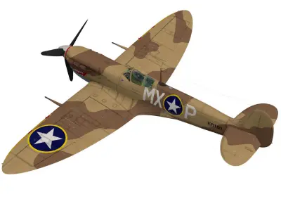 Supermarine Spitfire Mk-Vc Trop 3D model