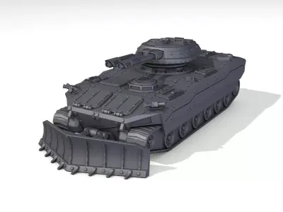 Armored infantry vehicle - 3d-printed model 3D print model