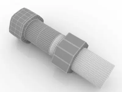 bolt nut 3D model