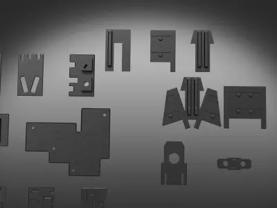 kitbashing panels scifi  3D model