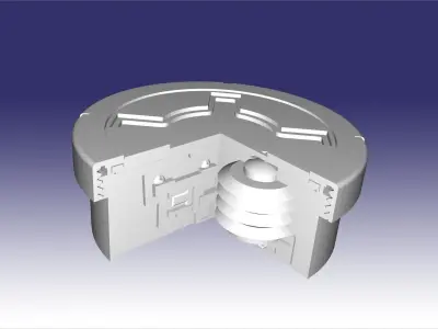 PMN-2 sectional model of an anti-personnel mine 3D print model