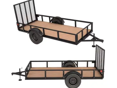 Utility Trailer 3D model purchase
