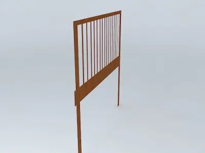 Deck Option %2321 3/8" Steel Cables in Leiu of Wood Lattice Free 3D model