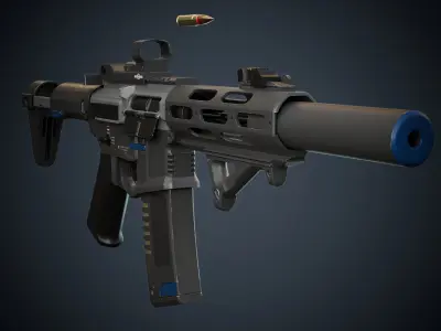 Honey Badger Magazine Low-poly 3D model