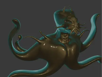 octopus 3D model buy