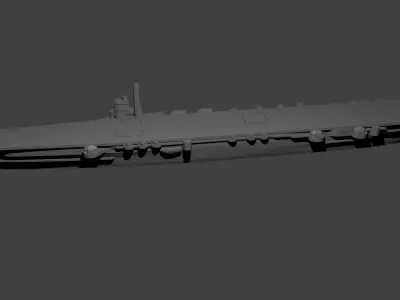 Japanese Aircraft Carrier Soryu 3D print model