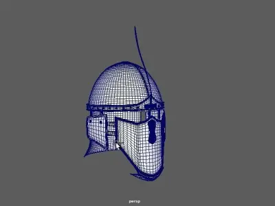 Helmet knight 3D model