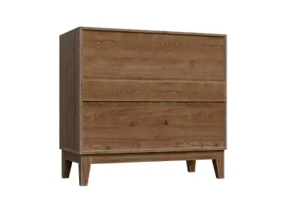 Geometric Front Sideboard Cabinet Low-poly 3D model