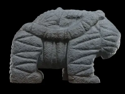HaeTae Stone Statue 3D model