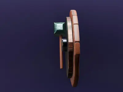 sword ax  shield 3D model