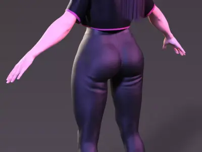Mai Shiranui  Athletic Training Edition 3D model