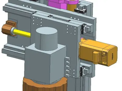 CNC Vertical Turning Machine 3D model