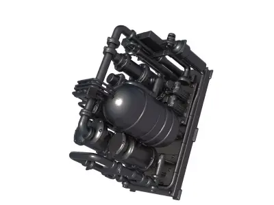 Industrial Sci Fi Engine - science fiction Engine - engine  3D print model