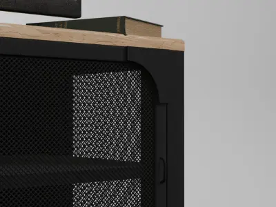 Industrial TV Cabinet 3D model