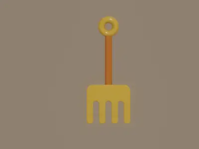 Toy Rake 3D model