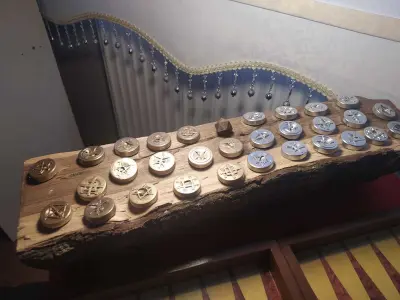 scottish backgammon stones 3D print model