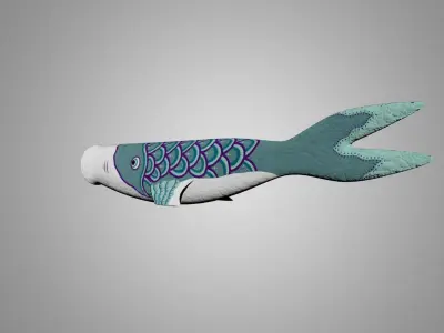 Fish Kite 3D model