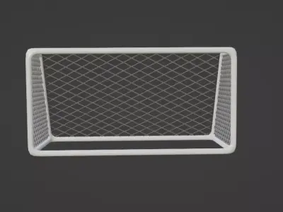 Soccer Goal Low-poly 3D model