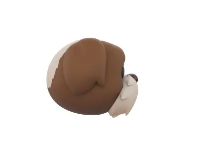 Prop190 Shih Tzu Dog Head 3D model