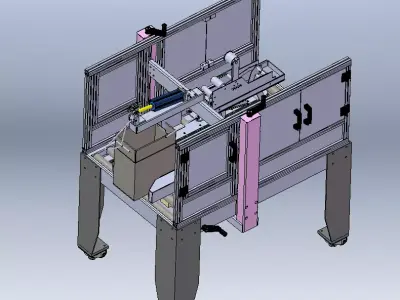 Carton Sealing Machine 3D model