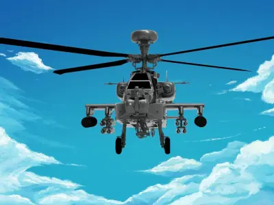 Boeing AH-64 Apache 3D model purchase