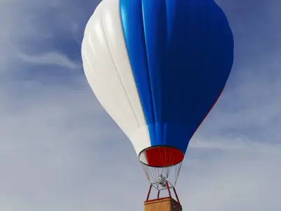 Hot Air Balloon 3D model 22