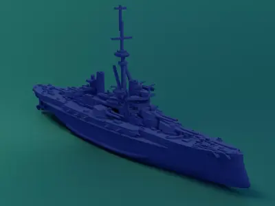 Brazilian Battleship Sao Paulo 1911 3D print model