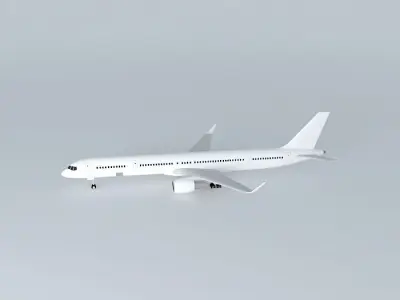 Template Boeing 757 300W Free 3D model
