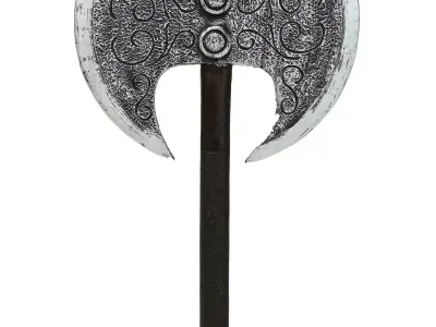 Battle Axe 3D model 5