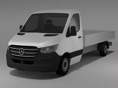 Sprinter 2019 dropside 3D model
