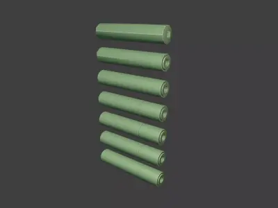 AUG Arms QD Suppressor Low-poly 3D model