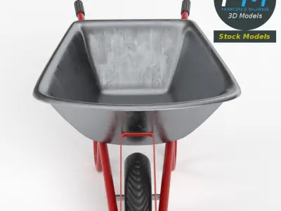 Wheelbarrow 2 3D model purchase
