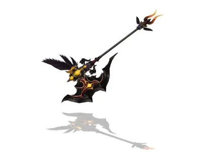 Angel Axe Low-poly 3D model