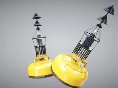 Cardinal Marker Sea 3D model