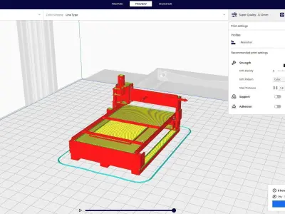 cnc machine 3D print model