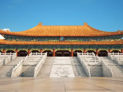 Forbidden City   the Imperial Palace    Hall of Supreme Harmony  3D model