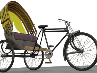 Rickshaw 3D model purchase
