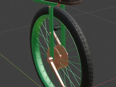 Off road Unicycle 3D model