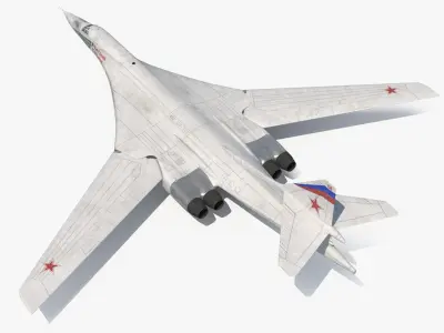 Strategic Bomber Tupolev Tu-160 Blackjack 3D model