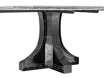 Liberty Dining and Bar Height in the industrial style 3D model