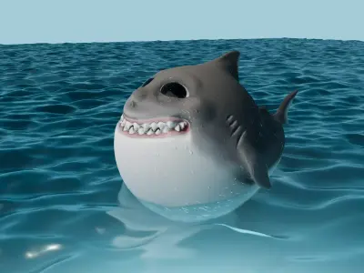 Cute Shark 3D model