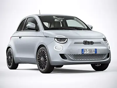 2021 Fiat 500 3D model