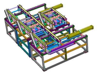 Double transplanter conveyor 3D model