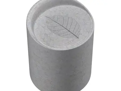 concrete stool 3D model