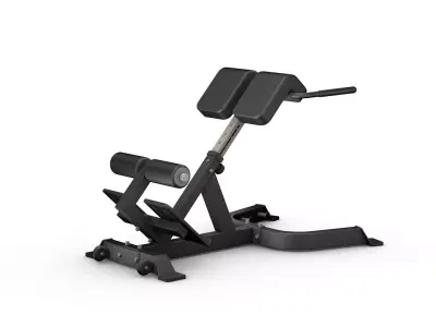 Roman Chair Back Extension Machine Low-poly 3D model