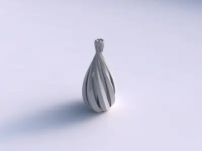 Vase double twiste with sharp edges and squeezed top part lon... 3D print model purchase
