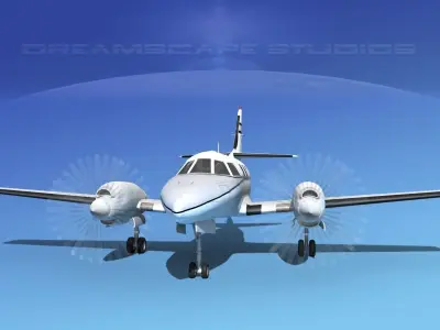 Swearingen SA226-T Merlin III V08 3D model