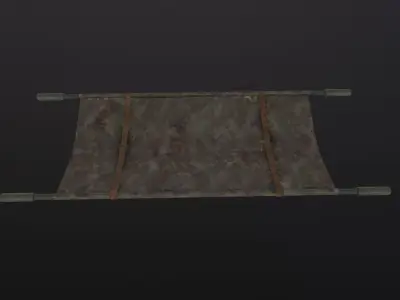 Military Stretcher 3D Model Low-poly 3D model